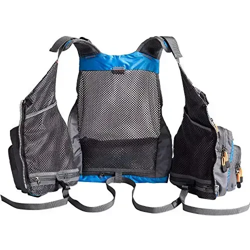 BASSDASH Strap Fishing Vest Adjustable for Men and Women, for Fly Bass Fishing and Outdoor Activities - 6