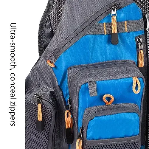 BASSDASH Strap Fishing Vest Adjustable for Men and Women, for Fly Bass Fishing and Outdoor Activities - 7