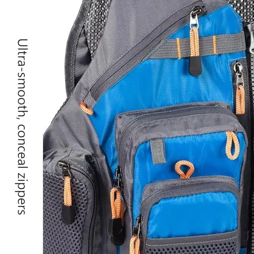 BASSDASH Strap Fishing Vest Adjustable for Men and Women, for Fly Bass Fishing and Outdoor Activities - 6