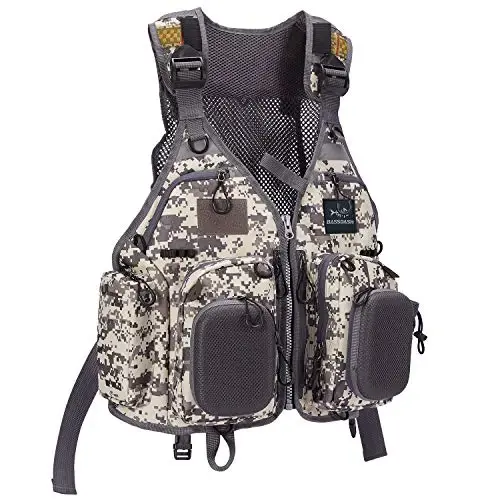 BASSDASH Strap Fishing Vest Adjustable for Men and Women, for Fly Bass Fishing and Outdoor Activities - 1
