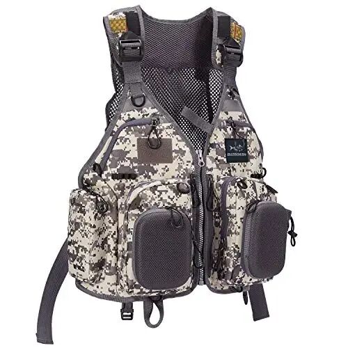 BASSDASH Strap Fishing Vest Adjustable for Men and Women, for Fly Bass Fishing and Outdoor Activities - 1