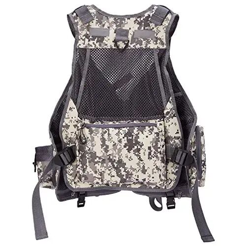 BASSDASH Strap Fishing Vest Adjustable for Men and Women, for Fly Bass Fishing and Outdoor Activities - 5
