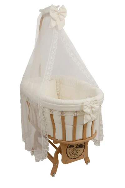 Bassinet Cart Cream French Lace Sleep - BEBEK ON FOR