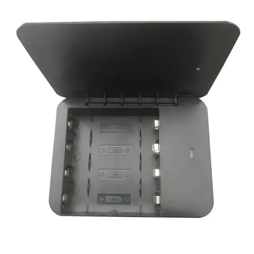 Batareya bilan ishlaydigan telefon zaryadlovchi LED|Favqulodda USB batareyali quvvat banki portativ 4 AA batareyali rozetka (2 dona qora) - 5