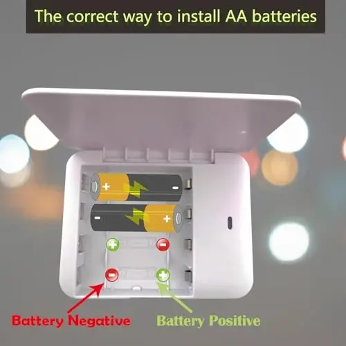 Batareyka bilan ishlaydigan telefon zaryadlovchisi LED bilan|Favqulodda USB Batareya bilan ishlaydigan Power Bank Portativ 4 AA Batareya bilan ishlaydigan rozetka (2 dona oq) - 6