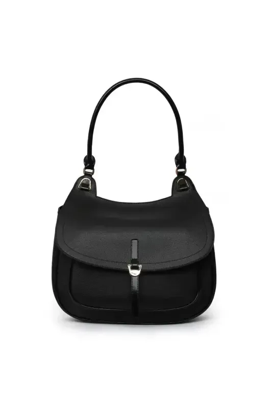 Baten Black Women's Hand And Shoulder Bag - MATMAZEL