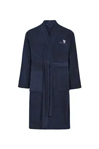 Bathrobe-Navy Blue - 4