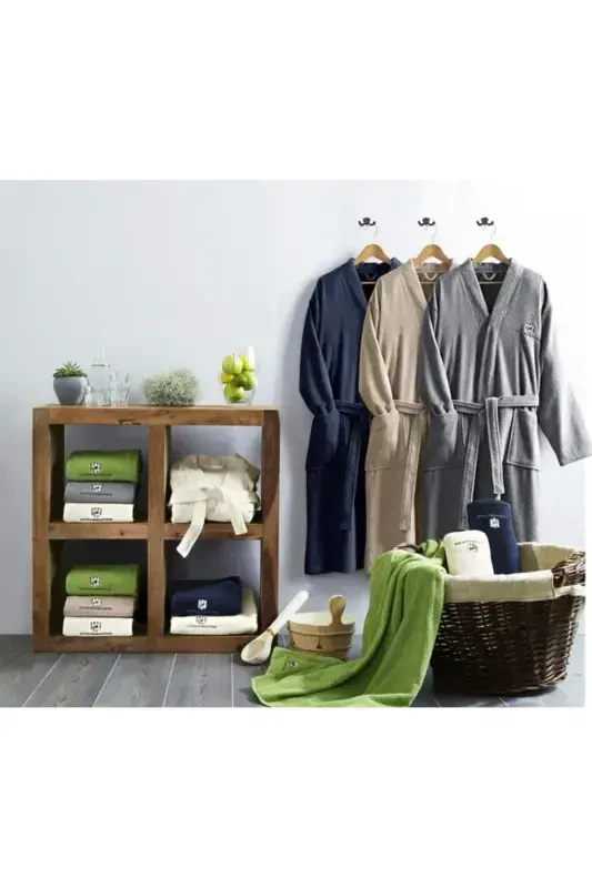 Bathrobe-Navy Blue - 6