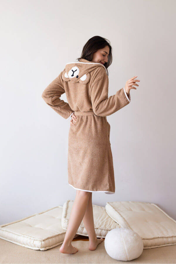 Bathrobe plush bear embroidery - 3