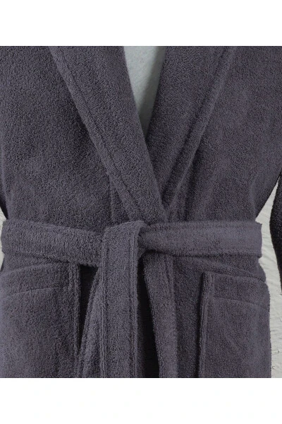 Bathrobe Set 100% Cotton Certified Shawl Collar Bathrobe - 4