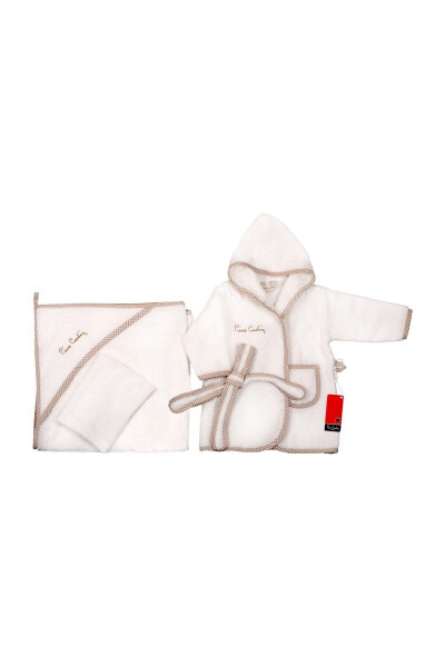 Bathrobe Set - Ecru - 3