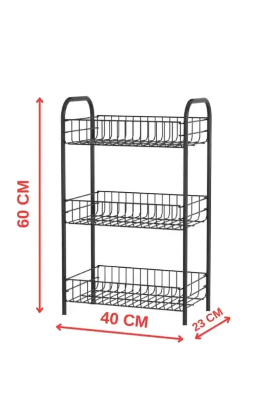 Bathroom Metal Shelf, Bathroom Organizer, Multipurpose Metal Shelf - 8