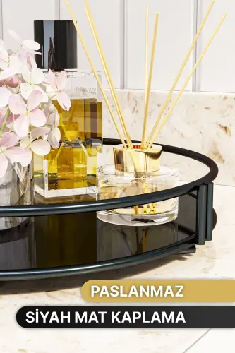 Bathroom Organizer Tray Decorative Organizer Jewelry and Makeup Organizer - 3