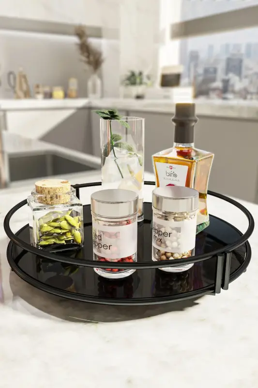 Bathroom Organizer Tray Decorative Organizer Jewelry and Makeup Organizer - 6