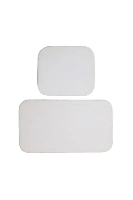 Bathroom Set Small Size 2 Pieces (80x50)(50x40)-White - 2
