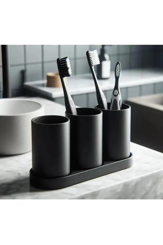 Bathroom Toothbrush and Organizer Set - DROPCEK ETICARET