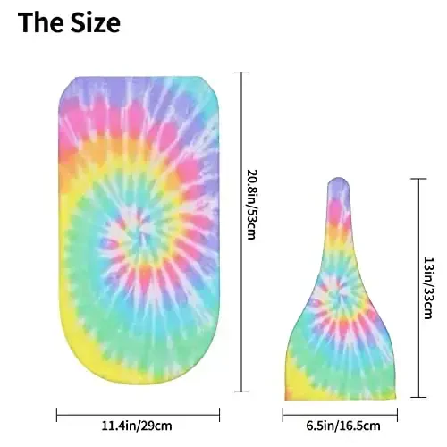 Tie Dye Newborn Swaddle Blanket with Hat Set Baby Stuff Receiving Blankets Soft Transition Sleep Sacks Gifts for Infant Boys Girls - 4