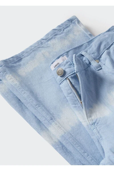 Batik Pattern Wide-leg Jean - 7