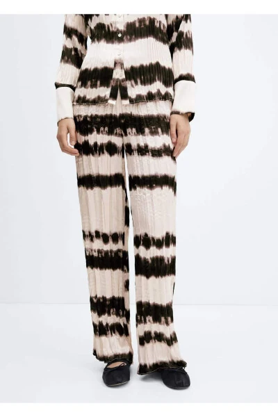 Batik Pleated Trousers - 1