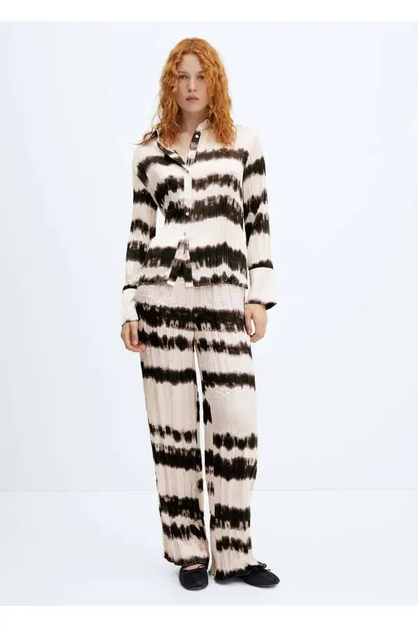 Batik Pleated Trousers - 2