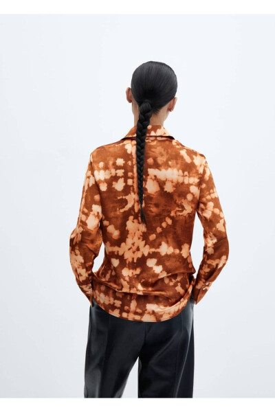 Batik Print Satin Shirt - 4