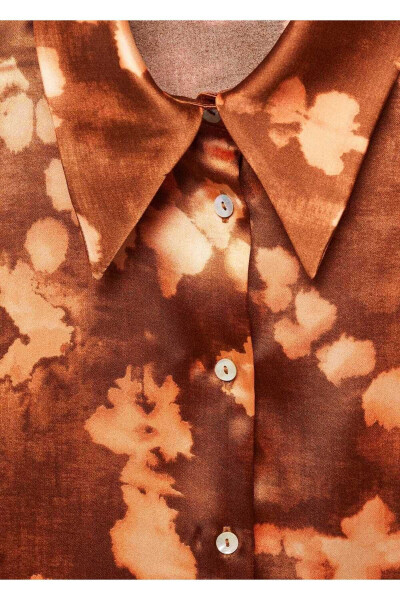 Batik Print Satin Shirt - 5