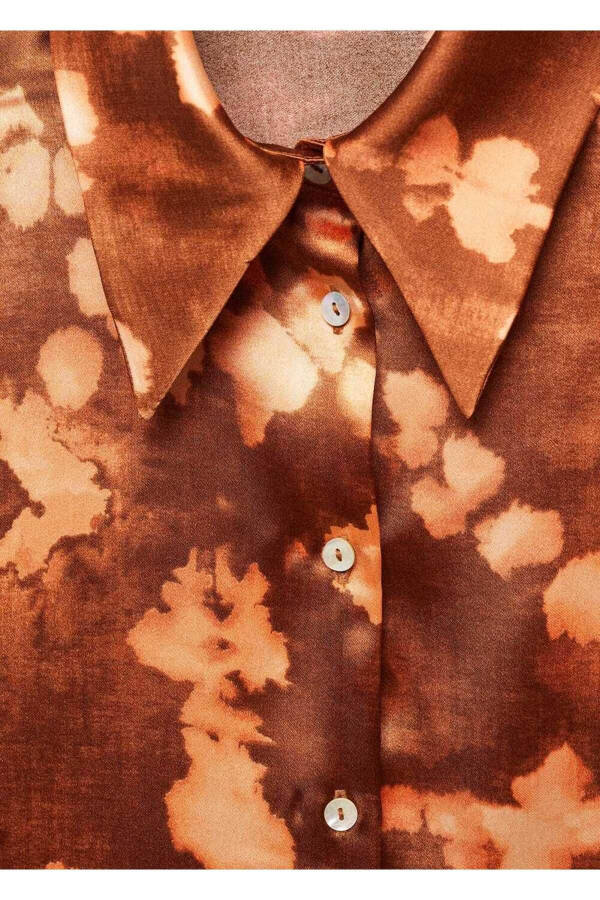 Batik Print Satin Shirt - 5