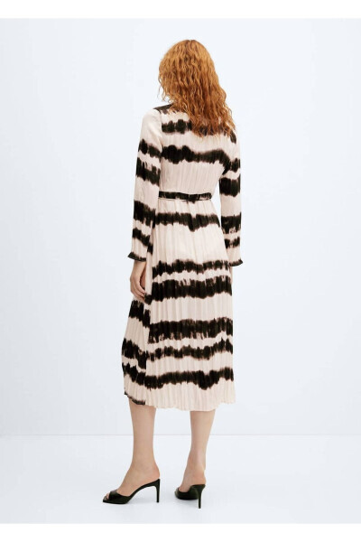 Batik Ruffle Shirt Dress - 4