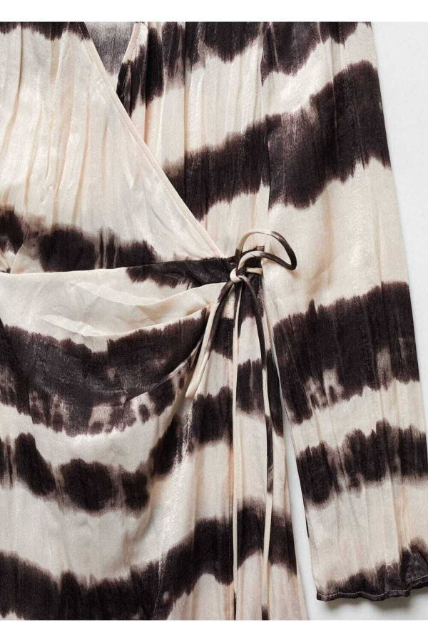 Batik Ruffle Shirt Dress - 5