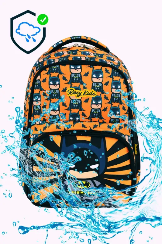 Batman 3-Piece Set School Bag, Thermal Lunch Bag, and Pencil Case Set-Black - 4