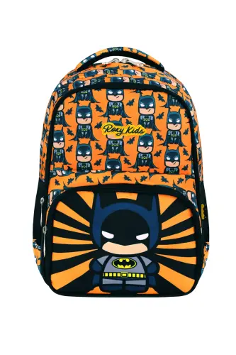 Batman 3'li Set Boshlang'ich Maktab Sumkasi, Termal Tushlik Sumkasi Va Qalam Qutisi Seti-Qora - ROXY (1)