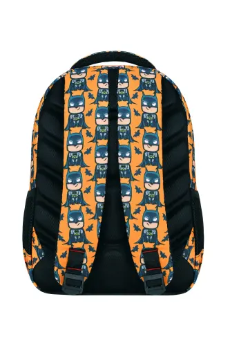 Batman 3'li Set Boshlang'ich Maktab Sumkasi, Termal Tushlik Sumkasi Va Qalam Qutisi Seti-Qora - 5