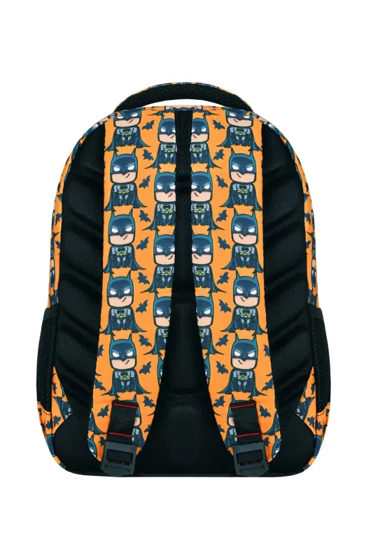Batman 3'li Set Boshlang'ich Maktab Sumkasi, Termal Tushlik Sumkasi Va Qalam Qutisi Seti-Qora - 5