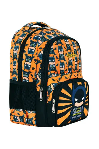 Batman 3'li Set Boshlang'ich Maktab Sumkasi, Termal Tushlik Sumkasi Va Qalam Qutisi Seti-Qora - 3