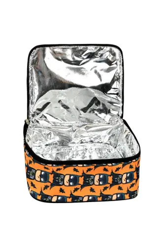 Batman 3'li Set Boshlang'ich Maktab Sumkasi, Termal Tushlik Sumkasi Va Qalam Qutisi Seti-Qora - 7