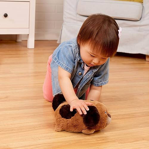 Battat – Peluş Emekleme Oyuncak Köpek – Etkileşimli Peluş Hayvan – Hareketli ve Sesli Oyuncak Köpek Yavrusu – Bebekler İçin Karın Zamanı Oyuncakları – 12 Ay + – Wag n' Waddle Pup - 2