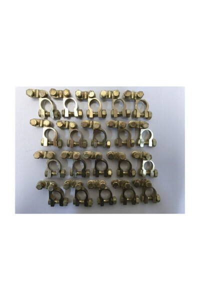 Battery Cutting Real Pole Head ( ) (-) 20 Piece Set Brass - REPLAX