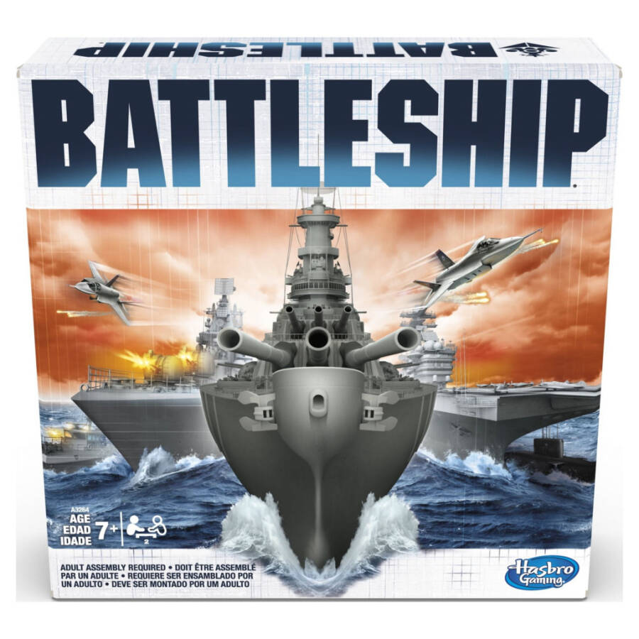 Battleship Classic stol o'yini Strategiya o'yini 7 yoshdan oshganlar uchun, 2 o'yinchi uchun - 1