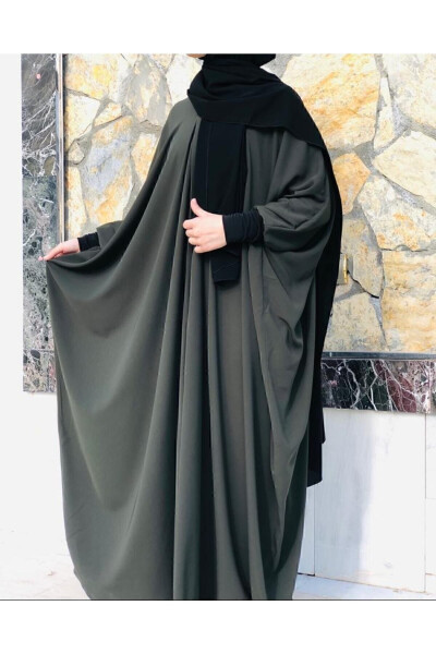 Batwing Abaya Khaki - 9