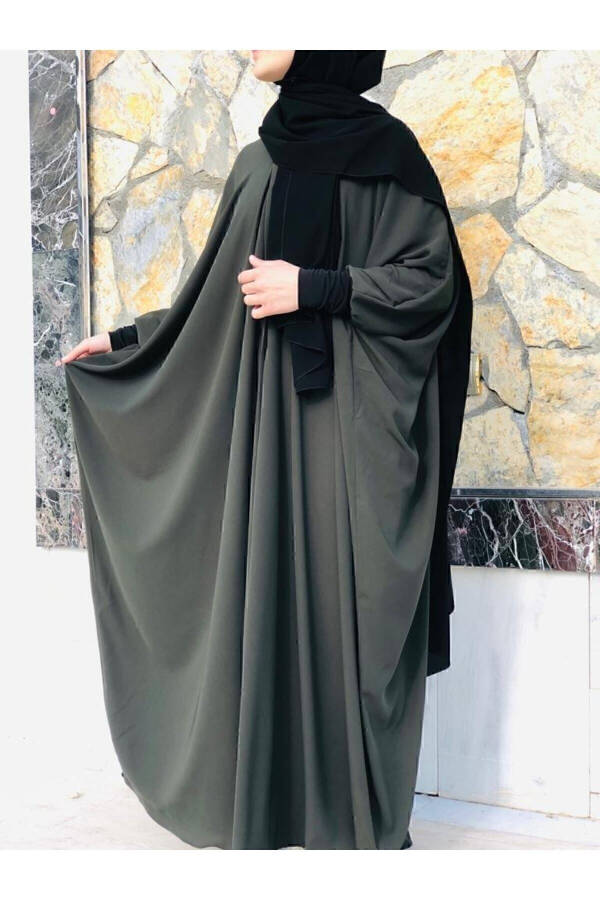 Batwing Abaya Khaki - 1