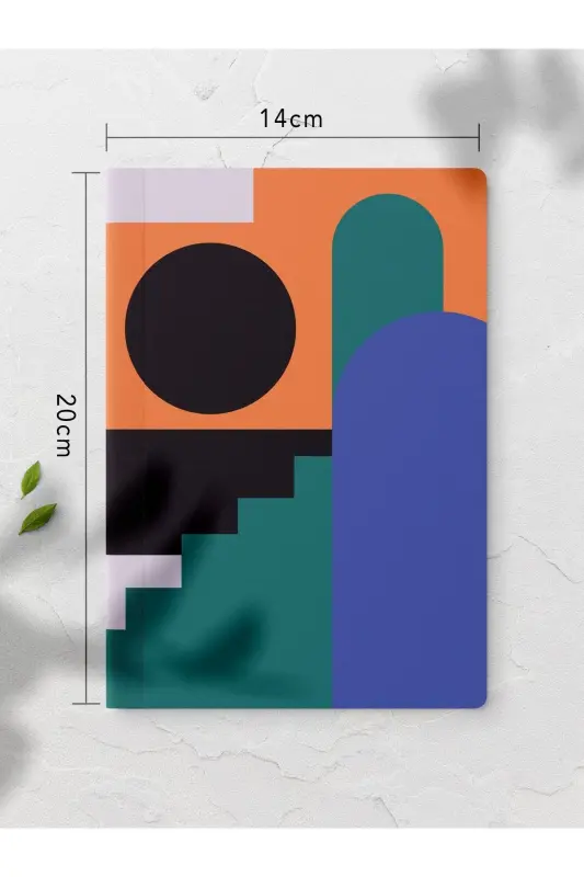 Bauhaus Themed Notebook Set - Soft Colored Notebook - 4 Pieces - 14cm*20cm - 64 Pages-Bauhaus - 6