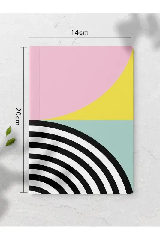 Bauhaus Themed Notebook Set - Soft Colored Notebook - 4 Pieces - 14cm*20cm - 64 Pages - Bauhaus - 3