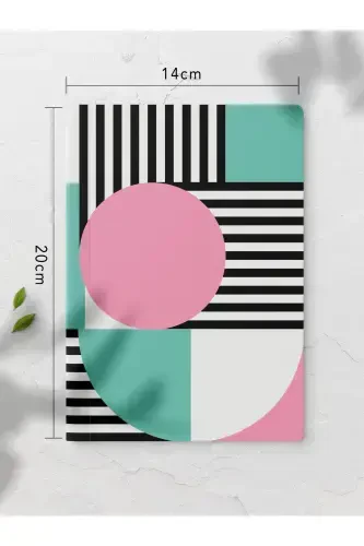Bauhaus Themed Notebook Set - Soft Colored Notebook - 4 Pieces - 14cm*20cm - 64 Pages - Bauhaus - 6
