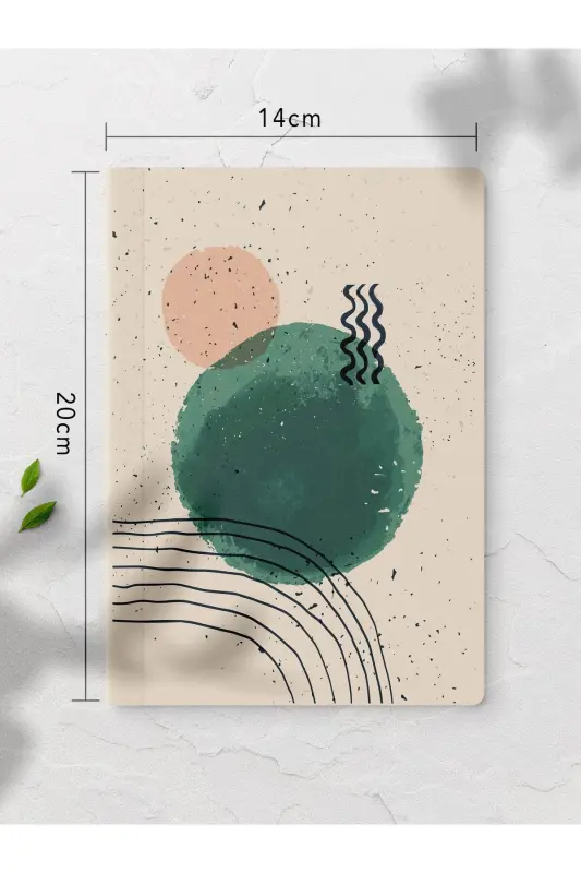 Bauhaus Unlined Notebook Set - 4 Pieces - 14cm*20cm - 64 Pages - Colorful IX - 4