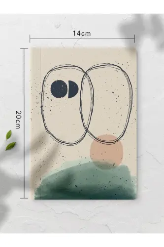 Bauhaus Unlined Notebook Set - 4 Pieces - 14cm*20cm - 64 Pages - Colorful IX - 5