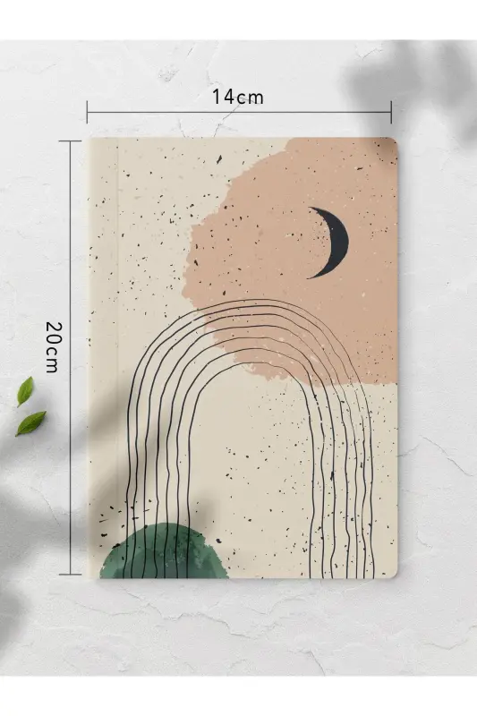 Bauhaus Unlined Notebook Set - 4 Pieces - 14cm*20cm - 64 Pages - Colorful IX - 6