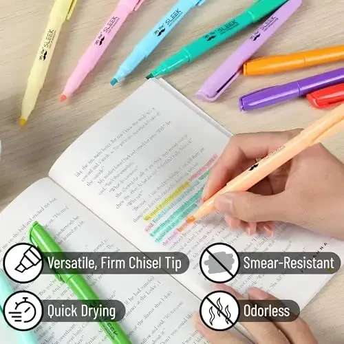 Mr. Pen- Pastel Highlighters, 12 Pack, Assorted Colors, Fast Dry, Highlighter Pastel, Set, Bible Journaling Highlighter, Marker - 3