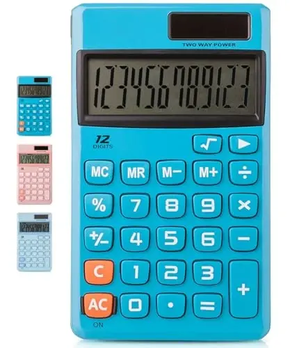 Mr. Pen- Standard Function Calculator, 12 Digits, Solar Calculator, Basic Office Calculators - 1