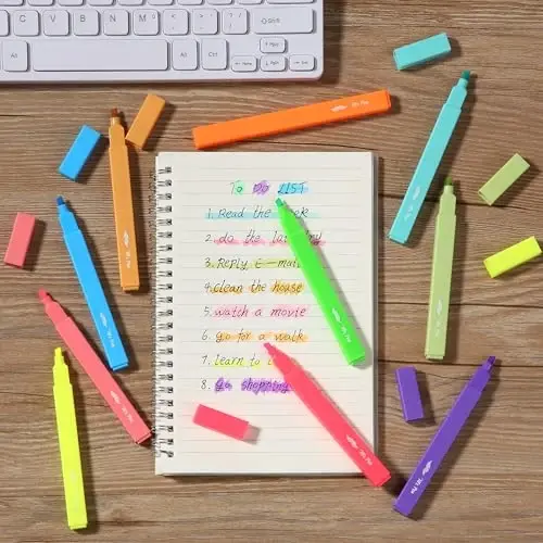 Mr. Pen- Aesthetic Highlighters, 10 Pack, Chisel Tip, Vibrant Colors, Cute Highlighters Assorted Colors - 7