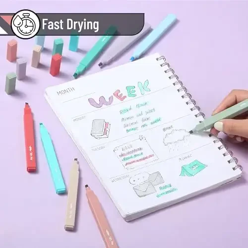 Mr. Pen- Aesthetic Highlighters, 8 Pack, Chisel Tip, New Vintage, Cute Highlighters Assorted Colors, Back to School Supplies - 3